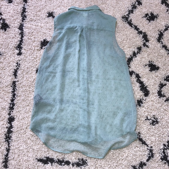 Mint Green H&M Sleeveless Blouse - Picture 4 of 4